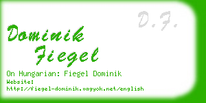 dominik fiegel business card